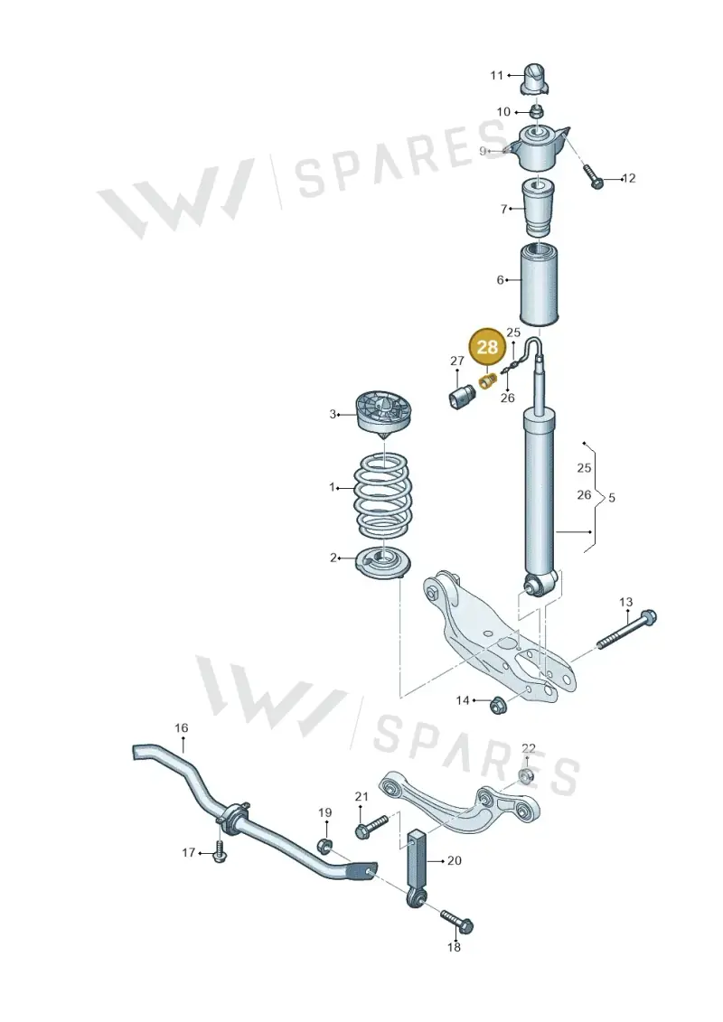 1J0906102 — Audi A5 Limo 2.0 (2024-) diagram 849511040, position 28