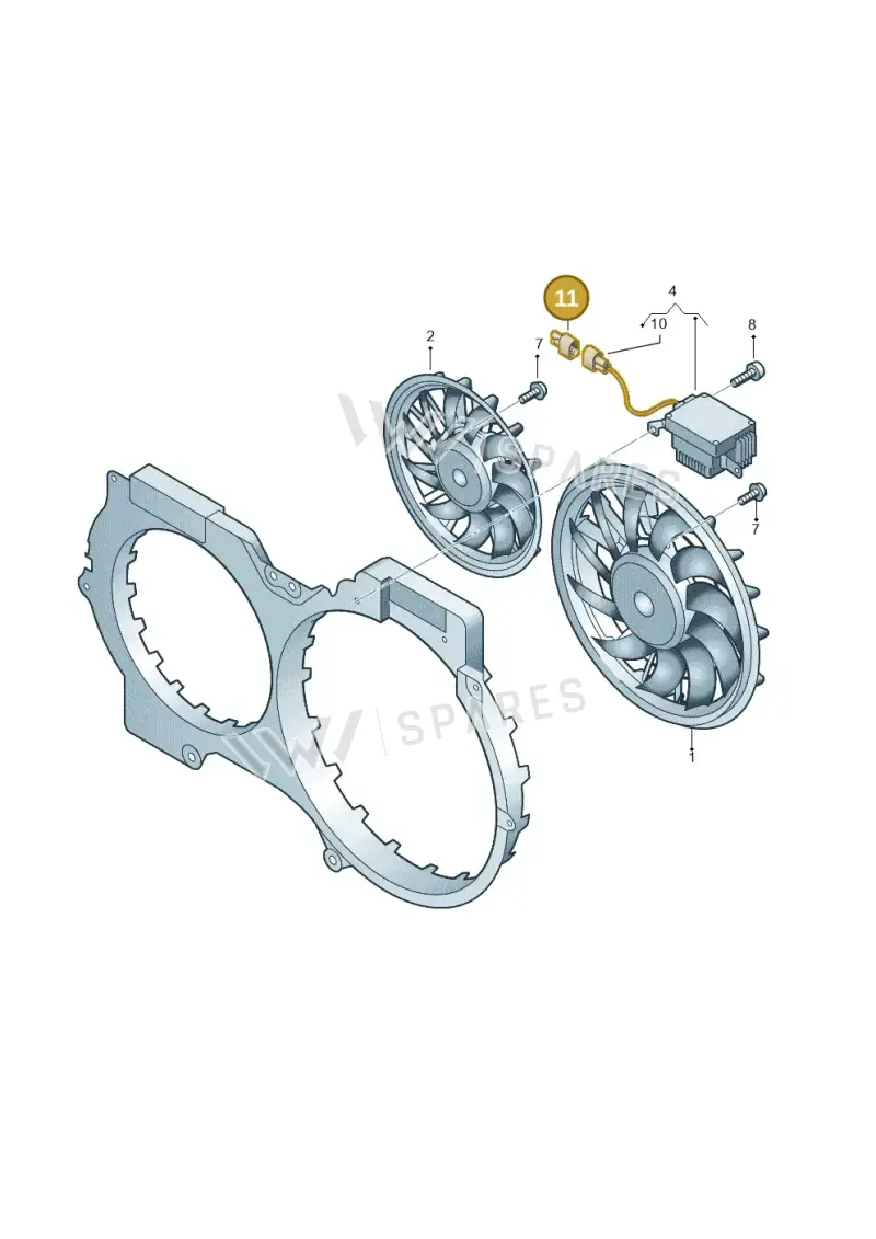 1J0906234 — Audi Q3 1.4 (2016-) diagram 448959500, position 11