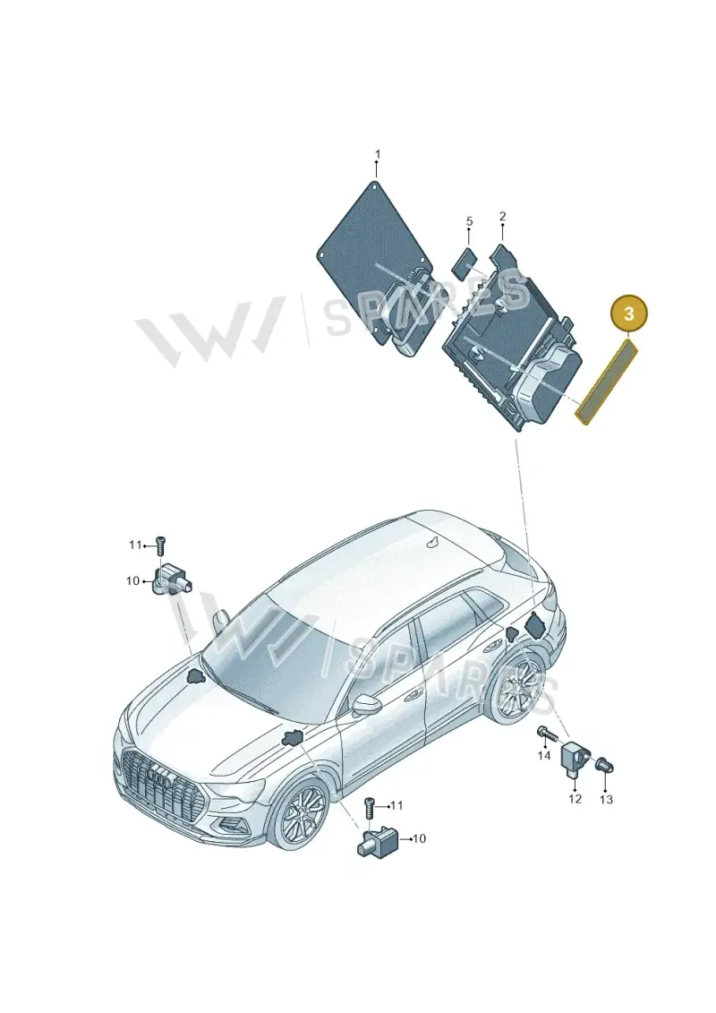 1J0971798C — Audi RSQ3 Sportback (2019-2024) diagram 597907077, position 3
