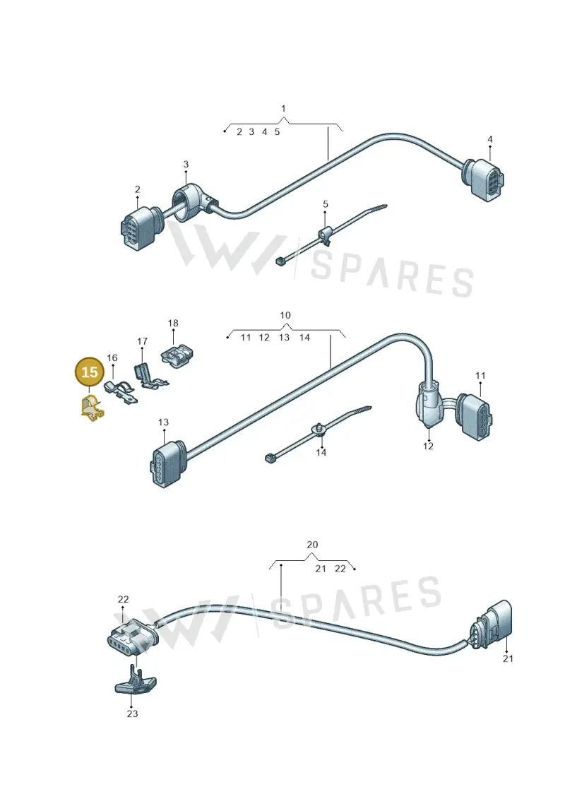 1J0971842 — Audi Q2 2.0 TDI (2016-2018) diagram 850972550, position 15