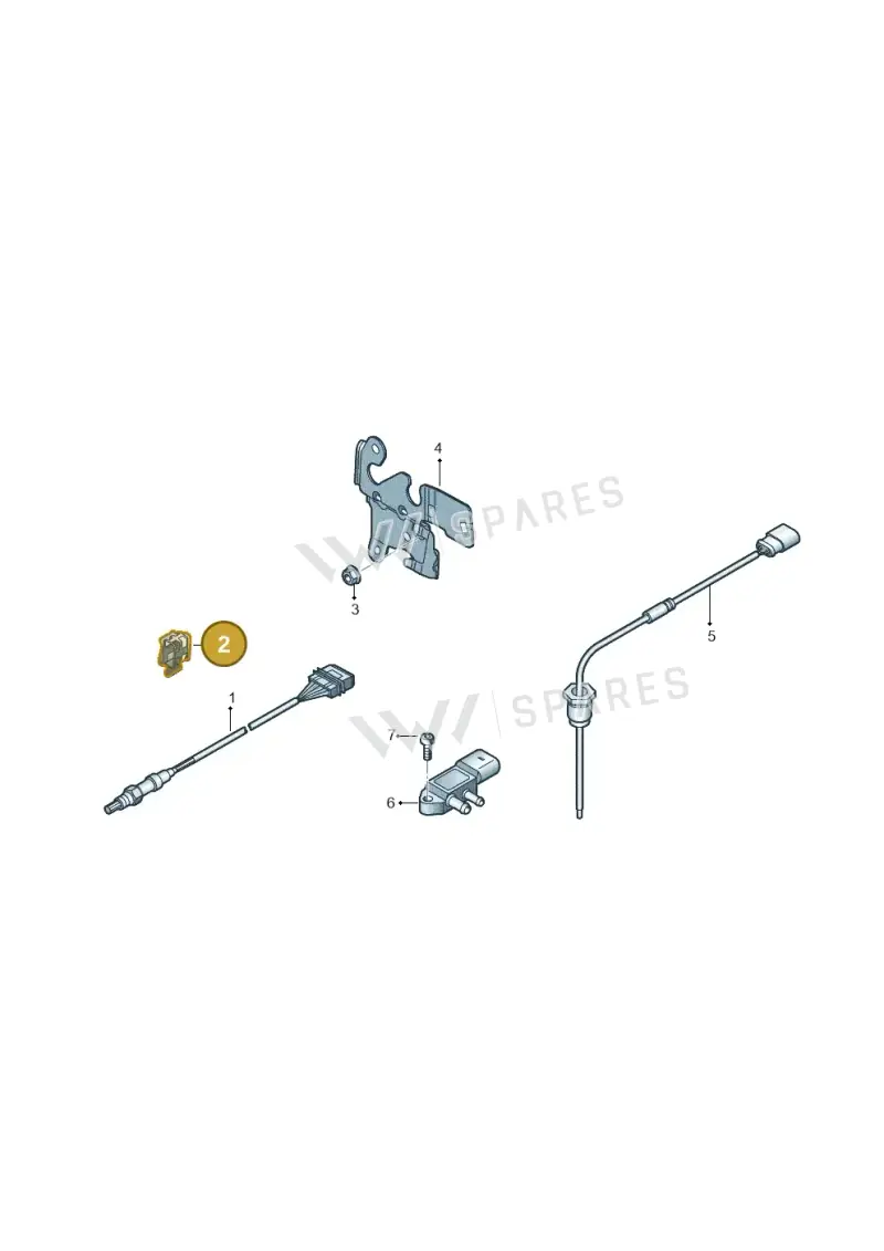 1J0971842 — Audi A3 Sportback (2016-2020) diagram 890906080, position 2