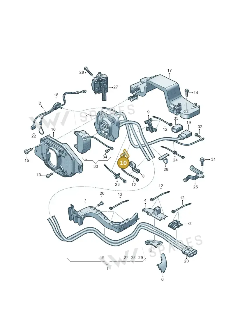 1J0971930G — Audi Q4 Sportback (2021-2022) diagram 89a970310, position 10