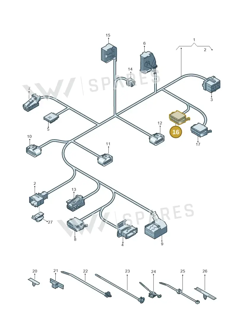1J0972723 — Audi RS Q8 Quattro (2019-) diagram 429882005, position 16