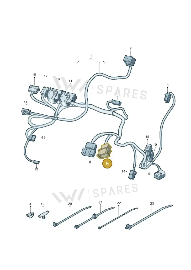 1J0972734 — Audi RS6 Avant (2019-) diagram 435882050, position 5