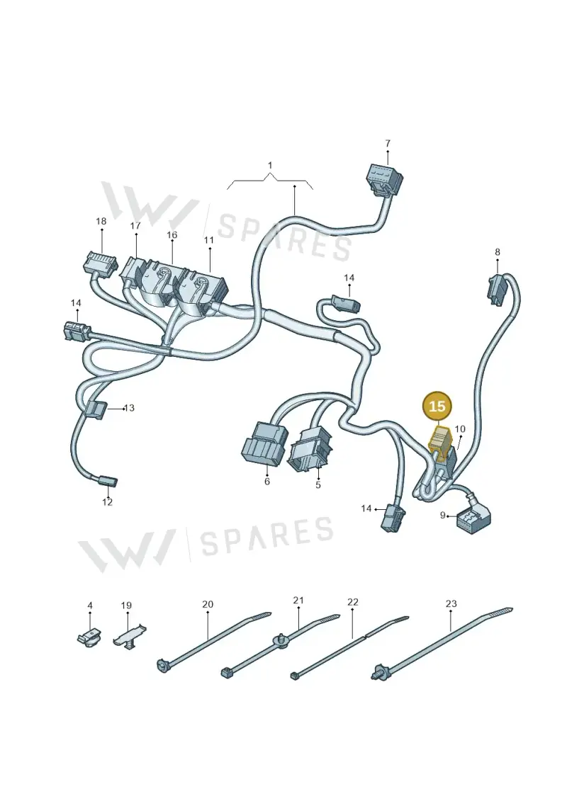 1J0972926 — Audi E-tron (2020-2023) diagram 435882050, position 15
