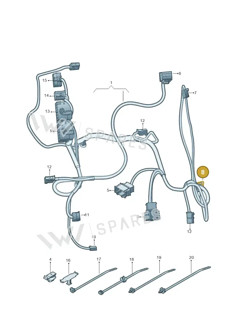 1J0972926 — Audi Q4 Sportback (2021-2022) diagram 435882100, position 8