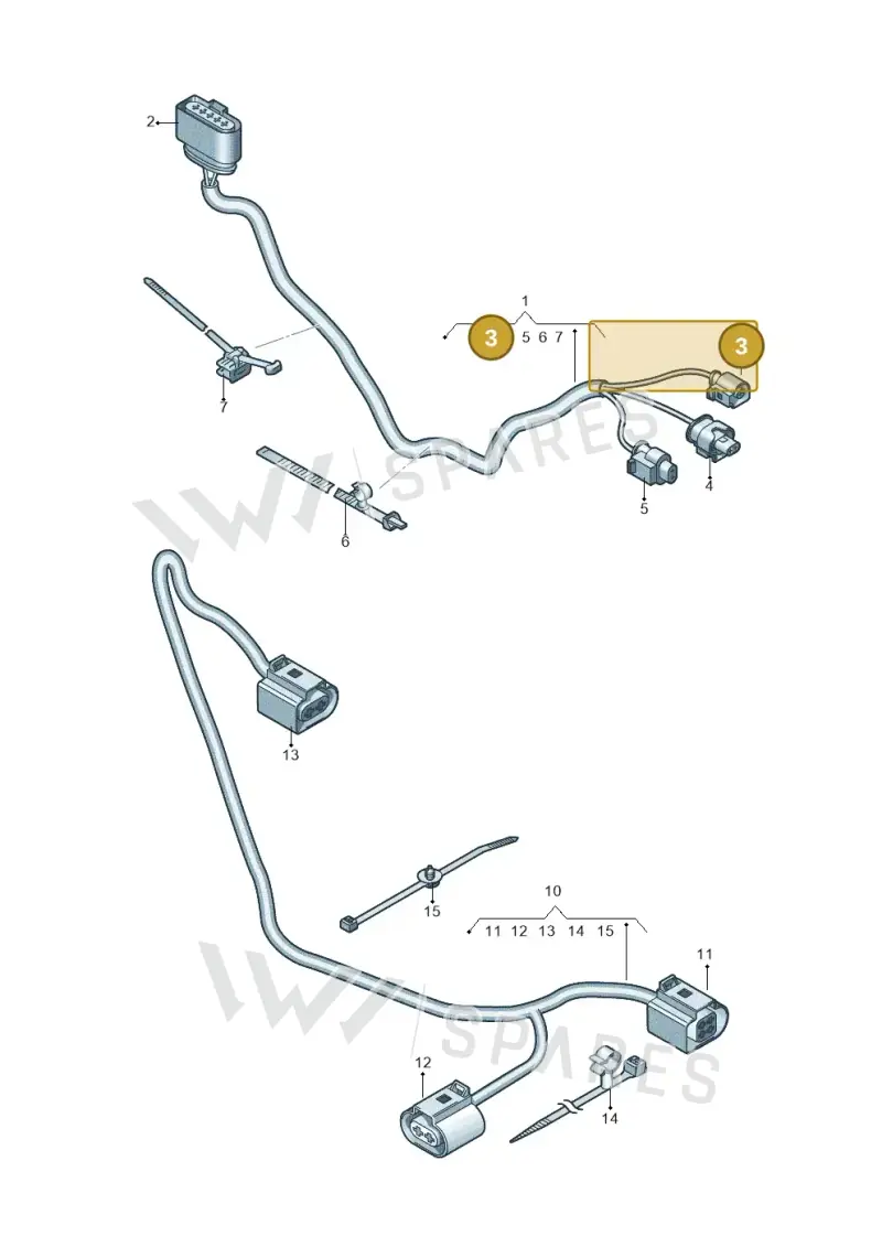 1J0973081 — Audi RS6 Avant (2019-) diagram 538971200, position 3