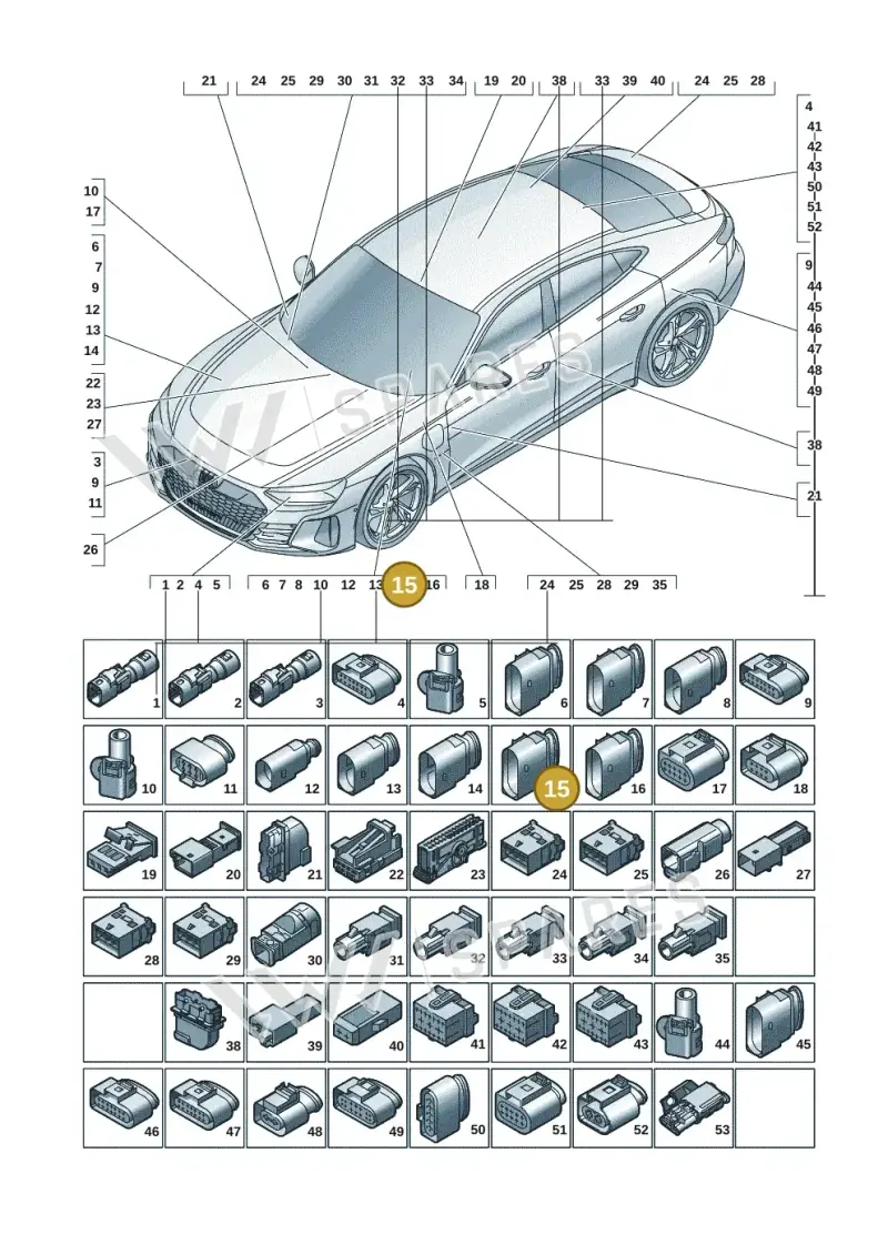 1J0973835 — Audi RS e-tron GT (2020-2020) diagram 4j1971820, position 15