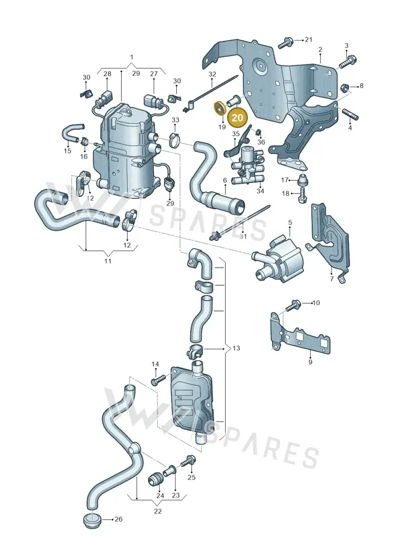 1K0129734B — Audi RS Q8 Quattro (2019-) diagram 429261000, position 20