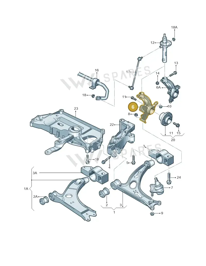 1K0407256P — Audi A3/S3/Sportb./qu. 08 (2007-) diagram 409407000, position 6
