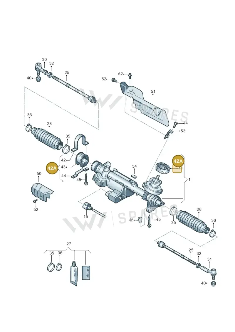 1K0498884 — Audi RS3 Sportback (2011-2012) diagram 638423100, position 42A