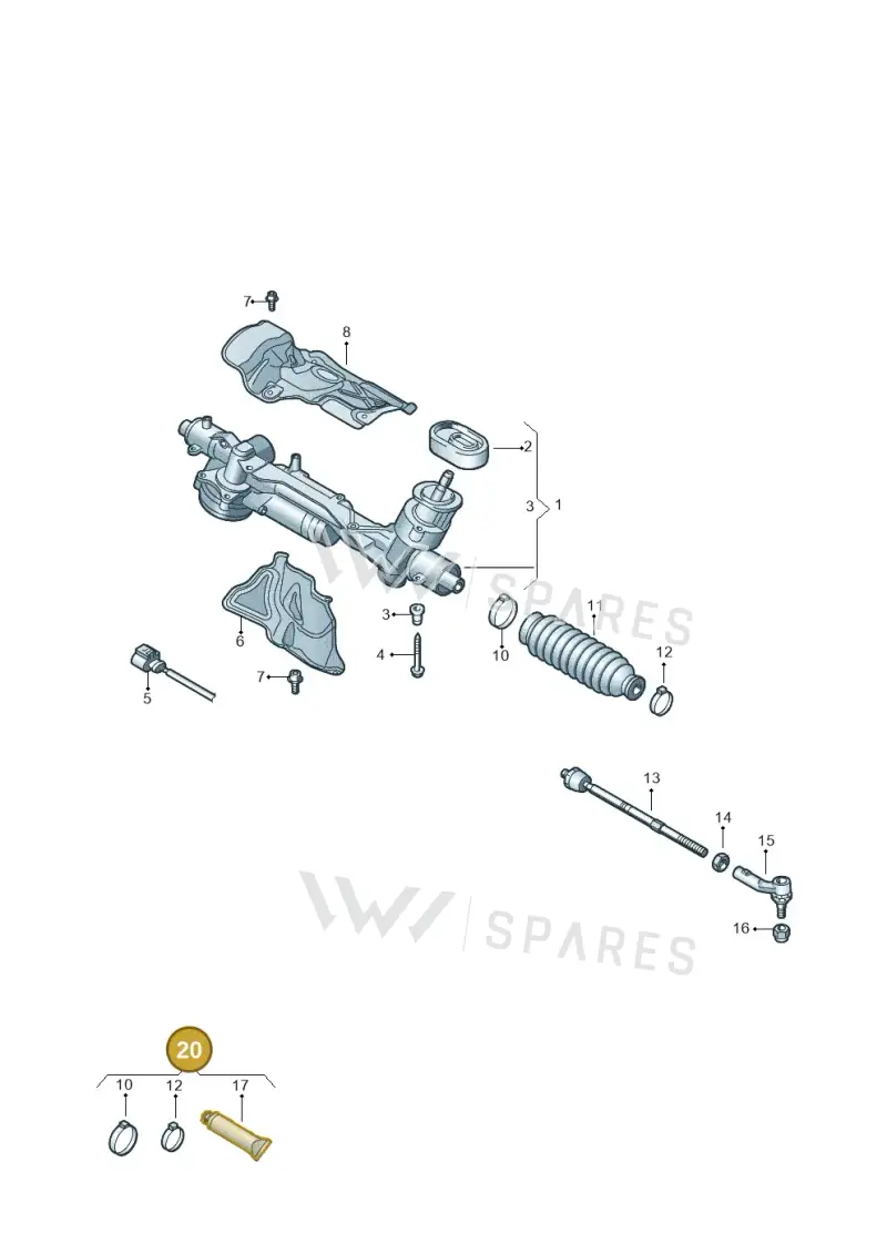 1K0498970A — Audi RSQ3 Sportback (2019-2024) diagram 746423200, position 20