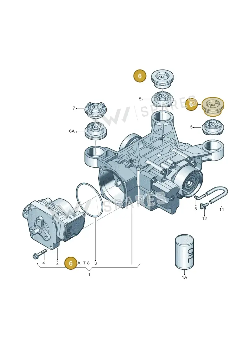 1K0599437A — Audi RSQ3 Sportback (2019-2024) diagram 412525100, position 6
