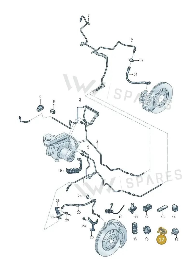 1K0611853 — Audi A5 Limo 2.0 (2024-) diagram 8wk611020, position 17