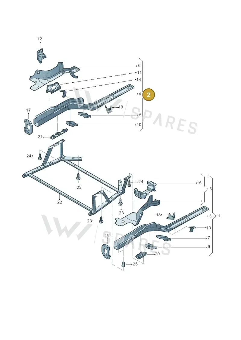 1K0803092M — Audi A3 Cab. 2.0 TDI (2007-2013) diagram 642803000, position 2