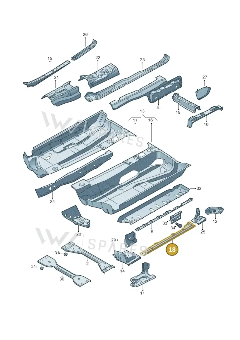 1K0803225A — Audi A3 Cab. 2.0 TDI (2007-2013) diagram 642803100, position 18