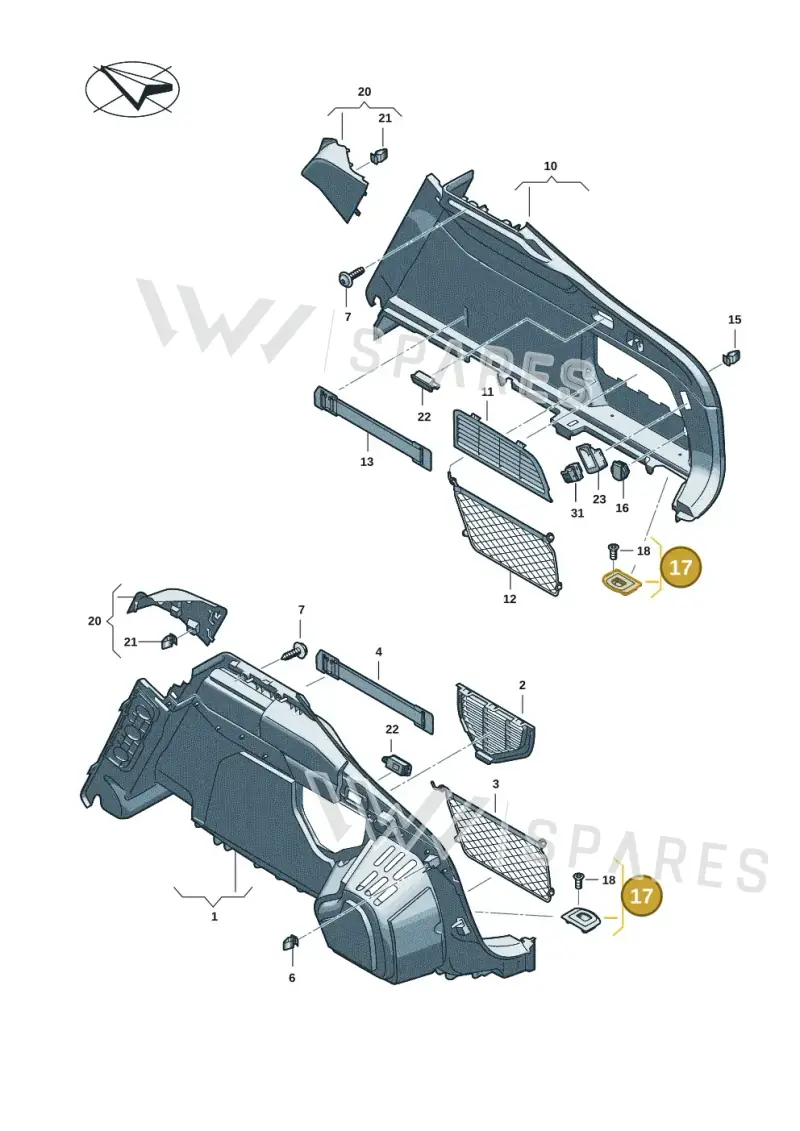 1K0864203C2ZZ — Audi A5 Limo 2.0 (2024-) diagram 8wh863800, position 17