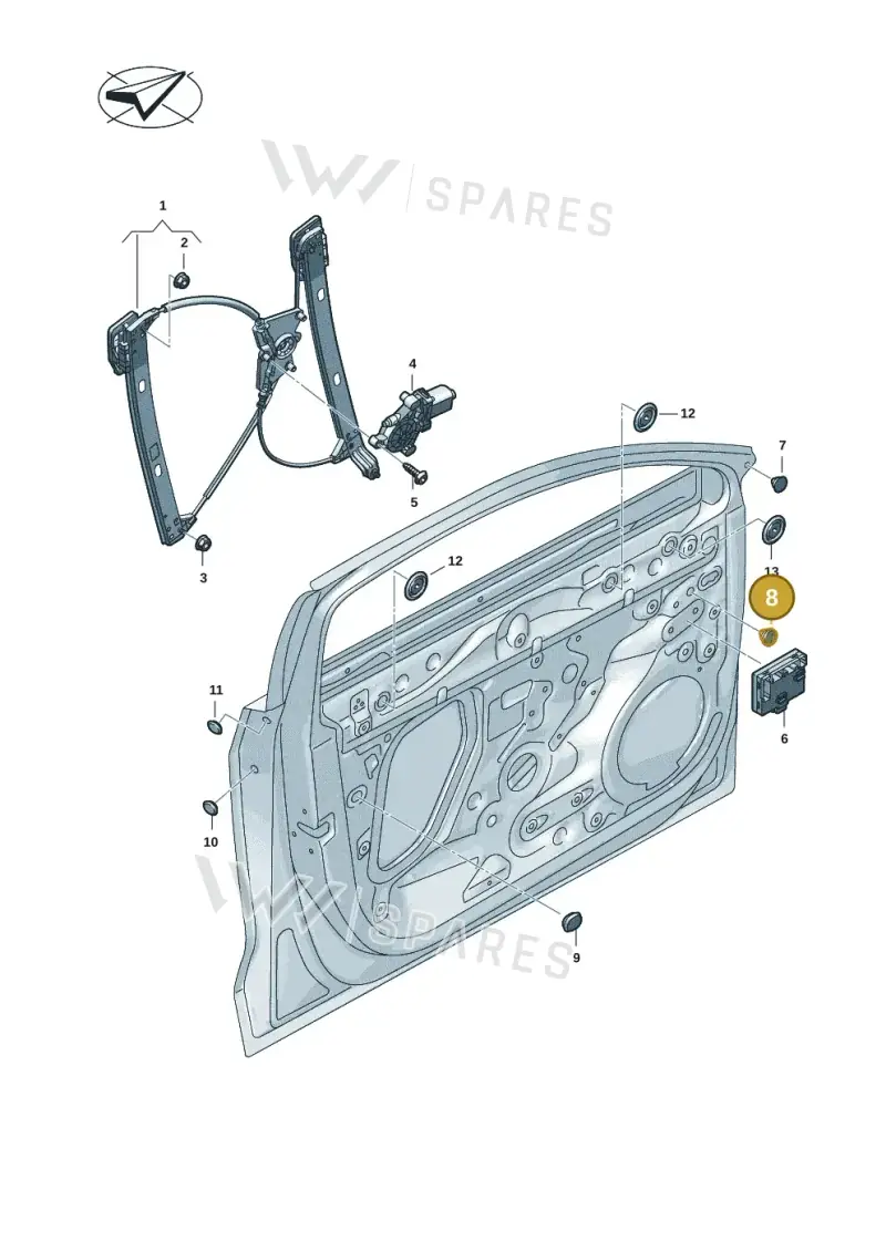 1K0899182 — Audi A5 Limo 2.0 (2024-) diagram 8wk837060, position 8