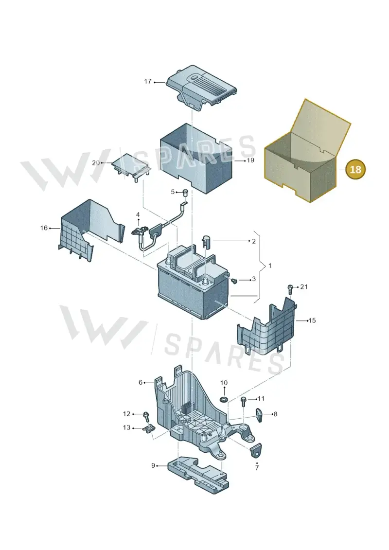 1K0915411C — Audi Q3 1.4 (2016-) diagram 728915000, position 18