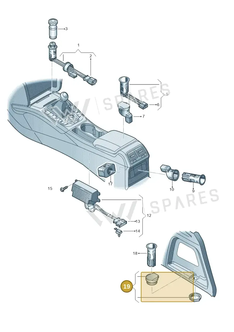 1K0919341M9B9 — Audi Q5 qu. 2.0 TDI (2012-2017) diagram 620919900, position 19
