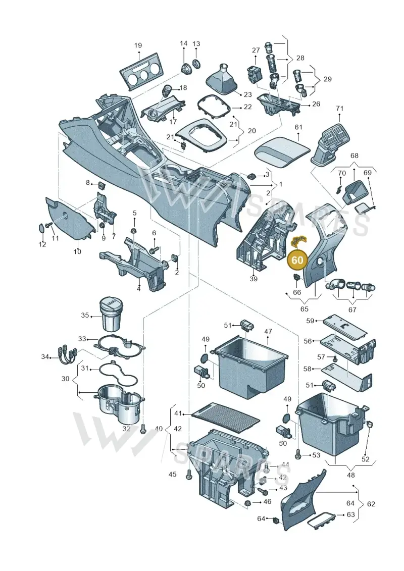 1K0937545M — Audi Q3 1.4 (2016-) diagram 855863500, position 60