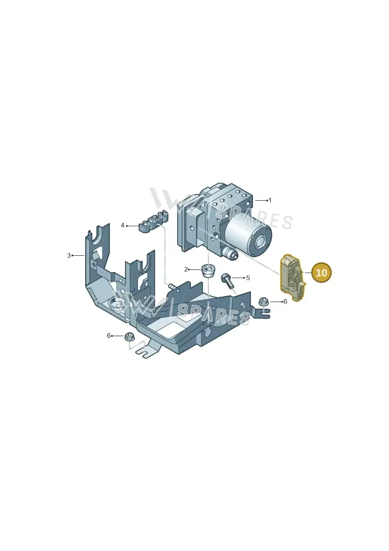 1K0973038 — Audi R8 qu. 5.2 (2012-2015) diagram 618614100, position 10
