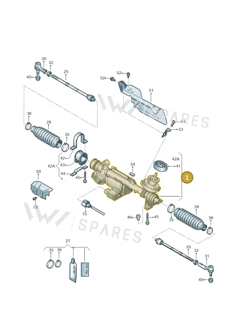 1K1423055M — Audi RS3 Sportback (2011-2012) diagram 638423100, position 1