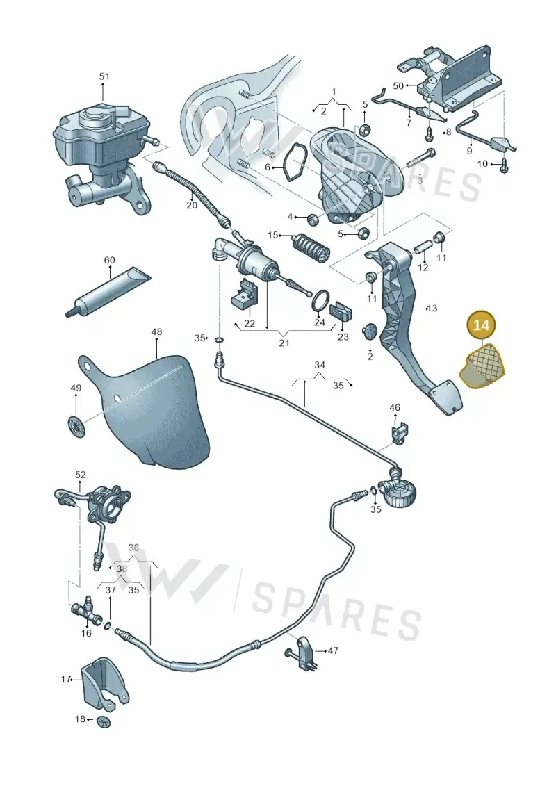 1K2721174A9B9 — Audi Q3 2.0 TDI (2014-2019) diagram 855721300, position 14
