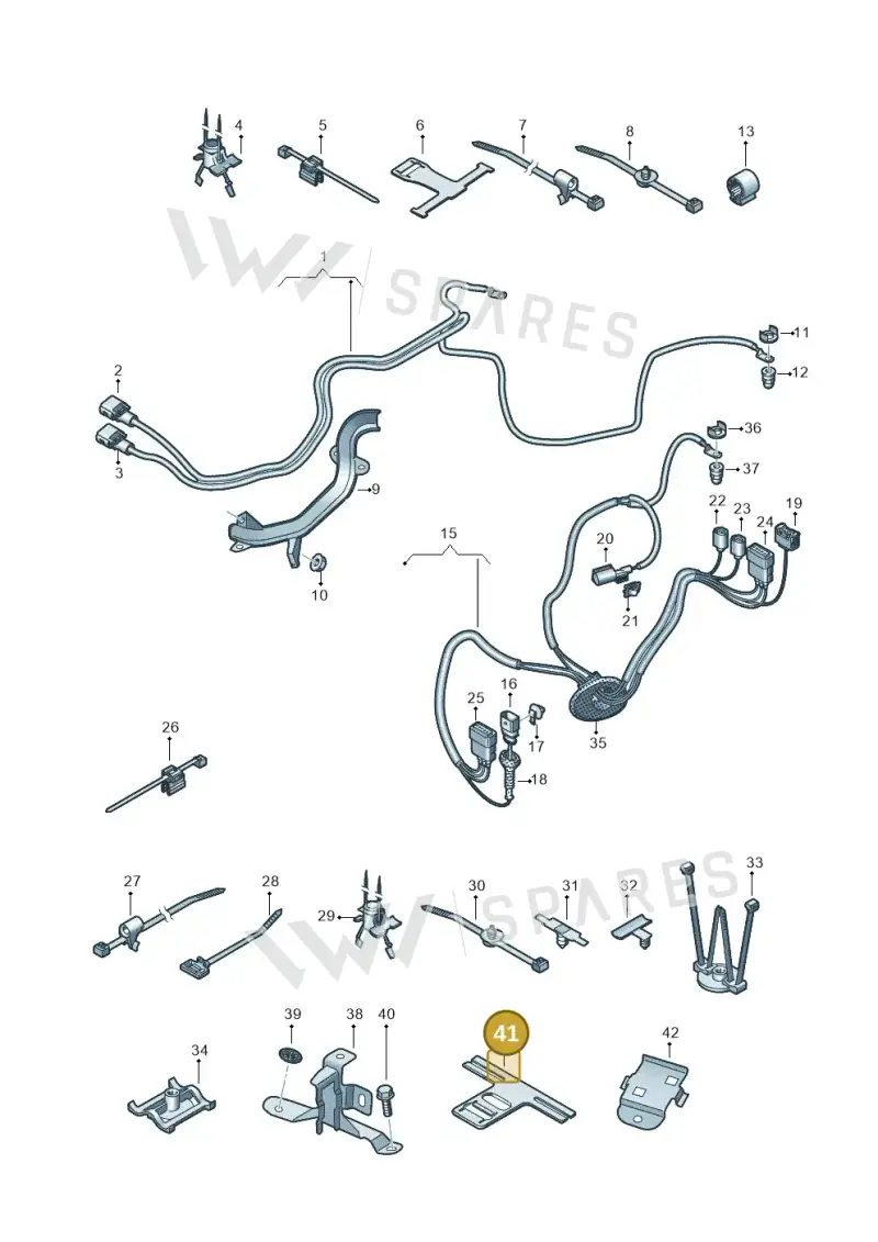 1P0971848F — Audi Q7 qu. 3.0 TDI (2015-2019) diagram 859972110, position 41