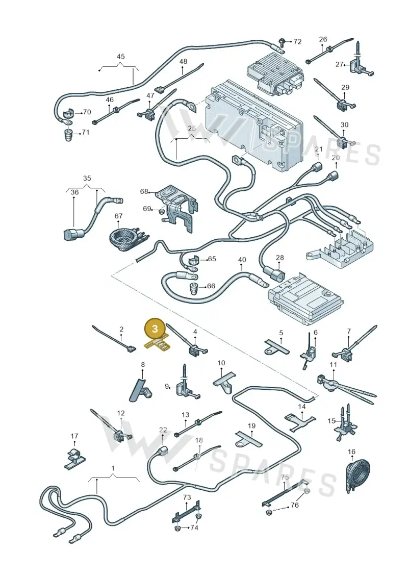 1P0971848F — Audi Q7 qu. 3.0 TDI (2015-2019) diagram 859972130, position 3