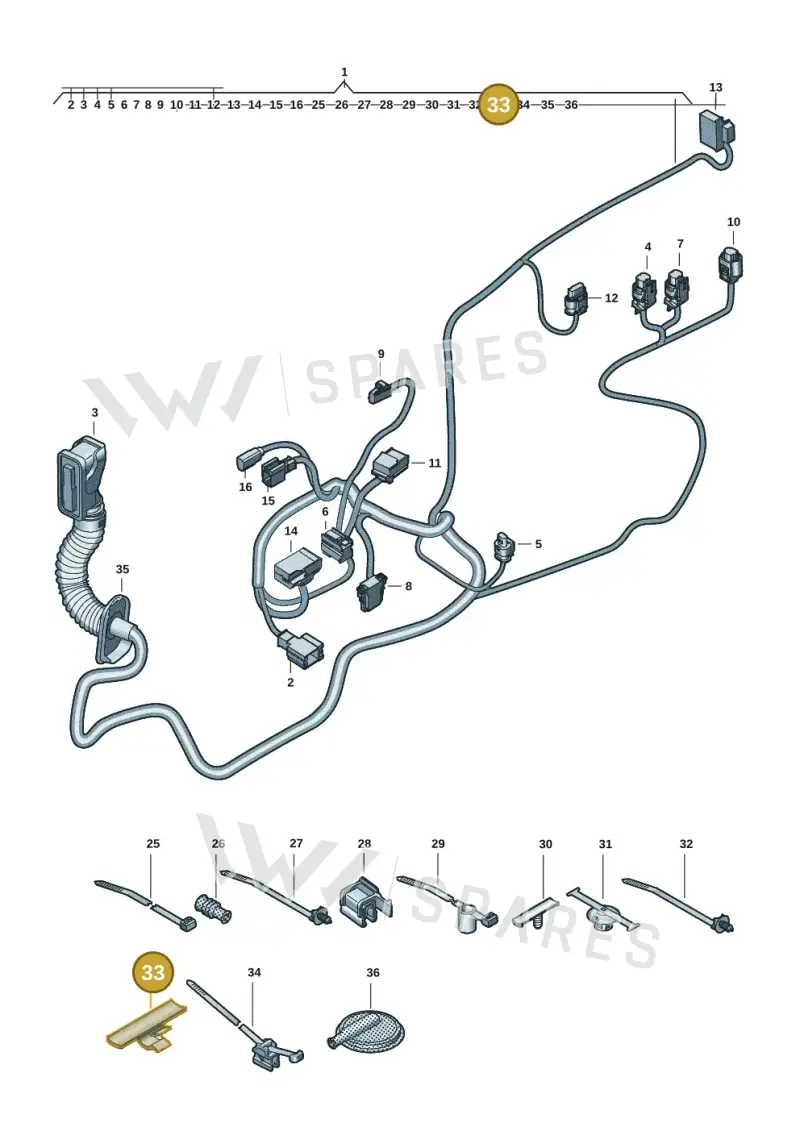 1S0971848F — Audi A5 Limo 2.0 (2024-) diagram 8wk972330, position 33