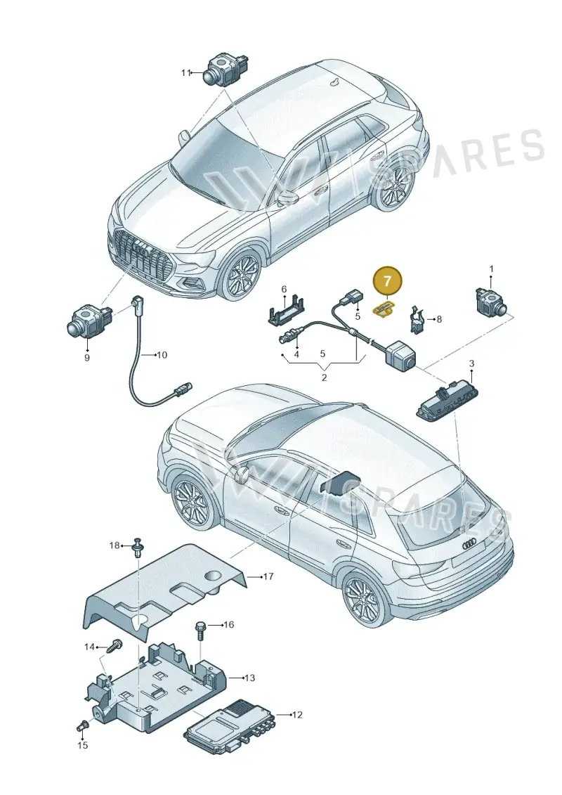 1T0971930A — Audi RSQ3 Sportback (2019-2024) diagram 597907045, position 7