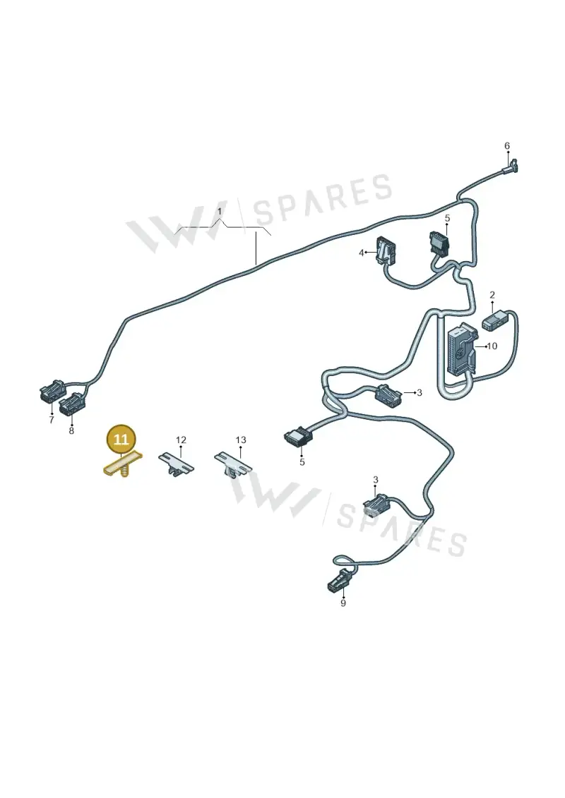 1U0971848A — Audi Q4 Sportback (2021-2022) diagram 89a972400, position 11
