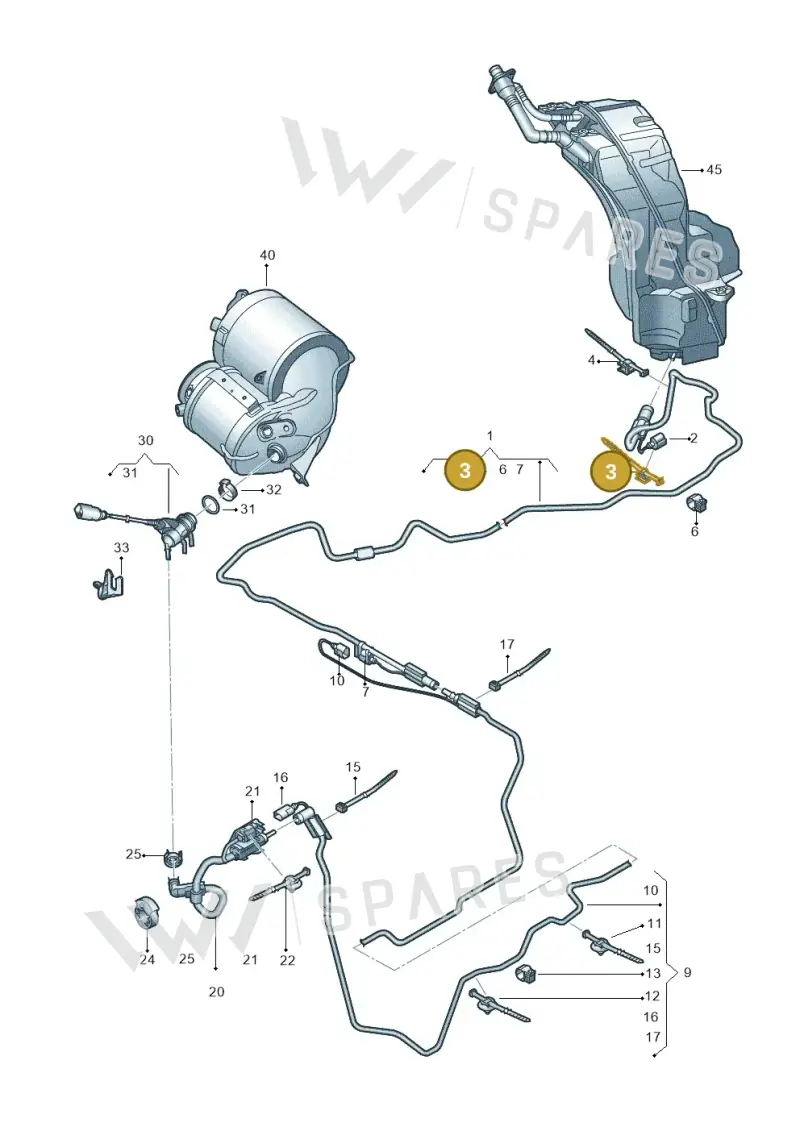 1Y0971838 — Audi Q8 Quattro 3,0 (2018-) diagram 859201500, position 3