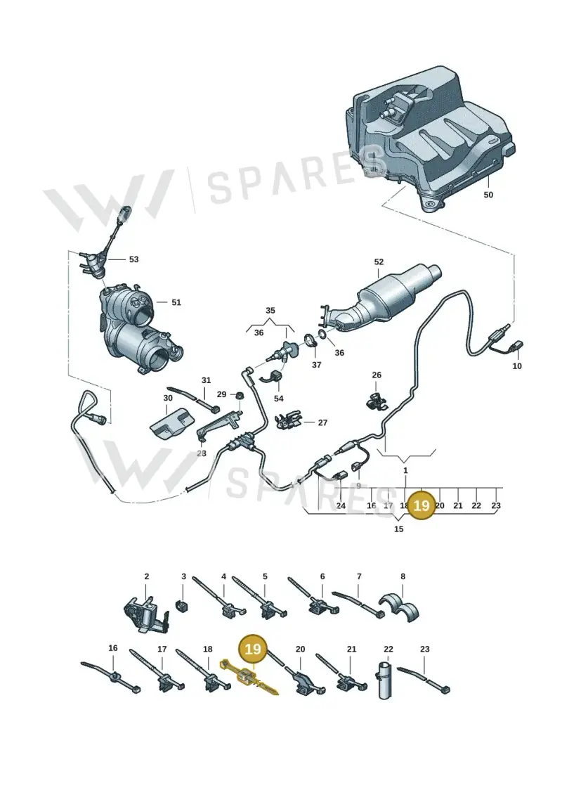 1Y0971838 — Audi A5 Limo 2.0 (2024-) diagram 8wh201500, position 19