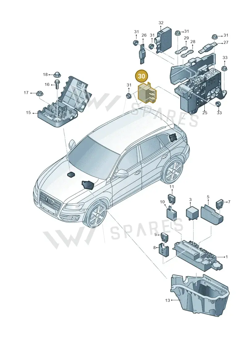 2D0951253B — Audi Q5 qu. 2.0 TDI (2012-2017) diagram 751937200, position 30