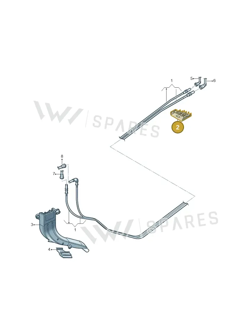 2Q0201449 — Audi A1 sportback 1.0 (2018-) diagram 837201150, position 2