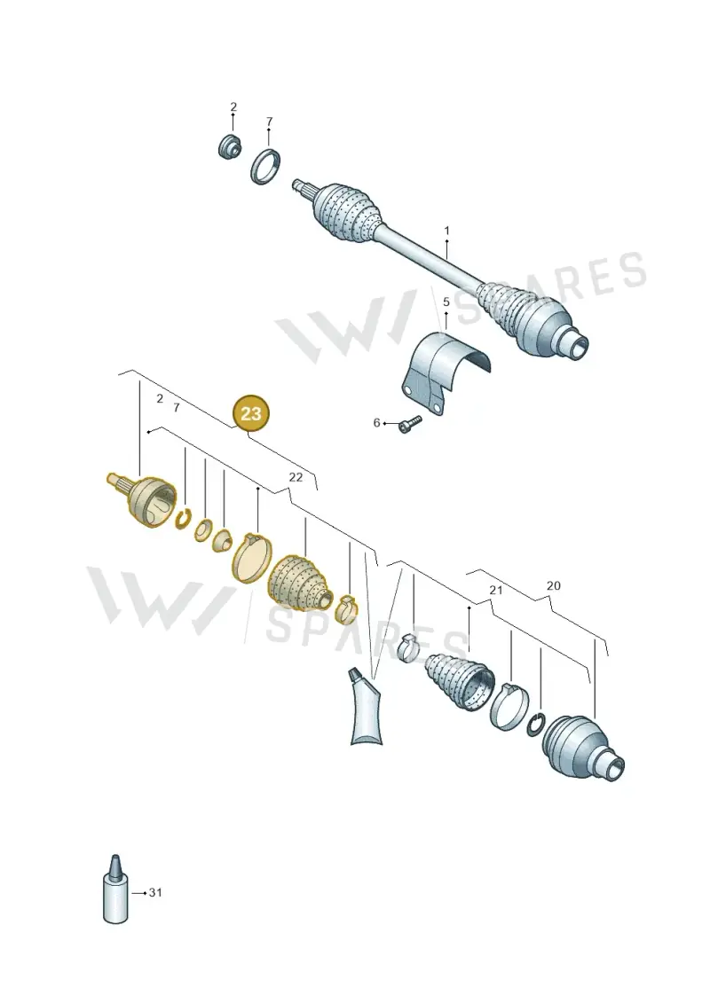 2Q0498099C — Audi A1 sportback 1.0 (2018-) diagram 792407360, position 23