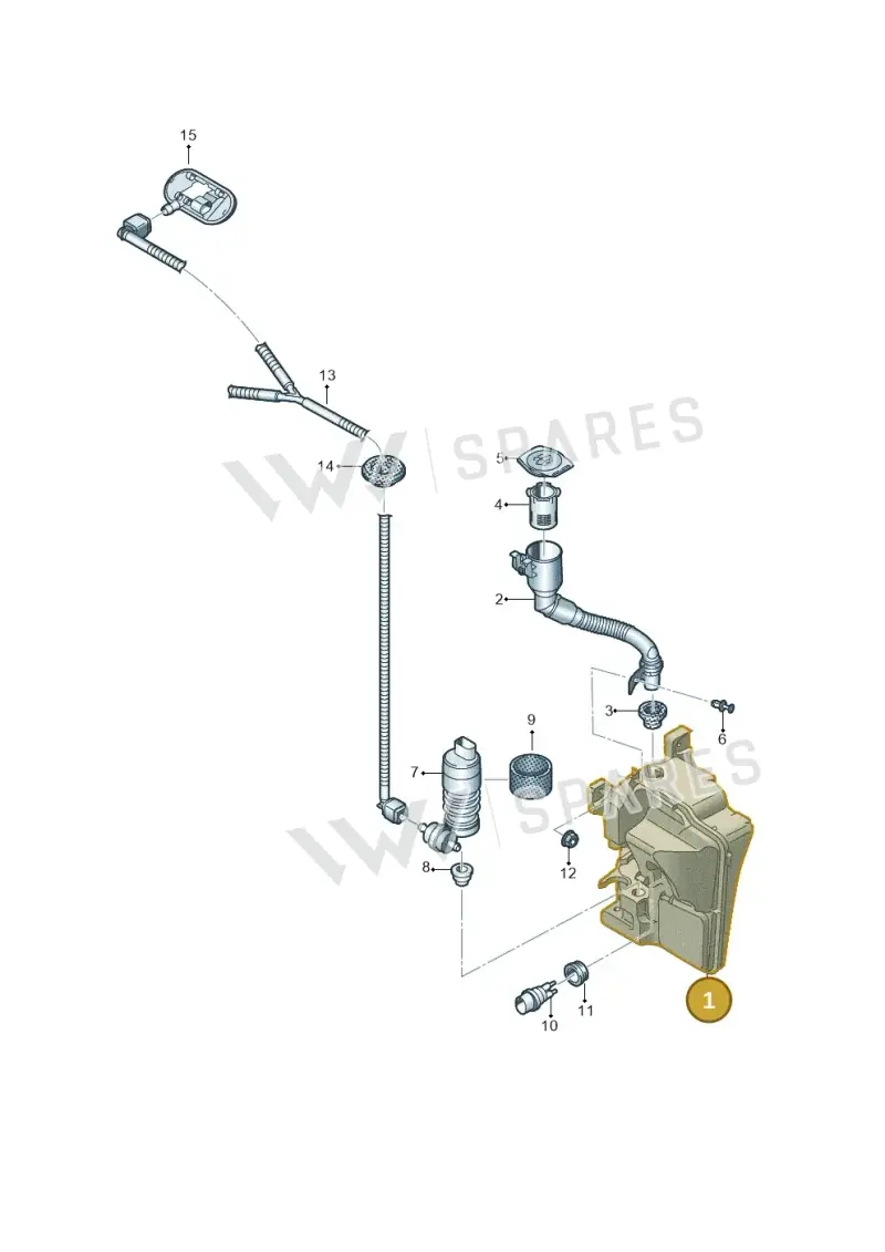 2Q0955453F — Audi A1 sportback 1.0 (2018-) diagram 592955010, position 1