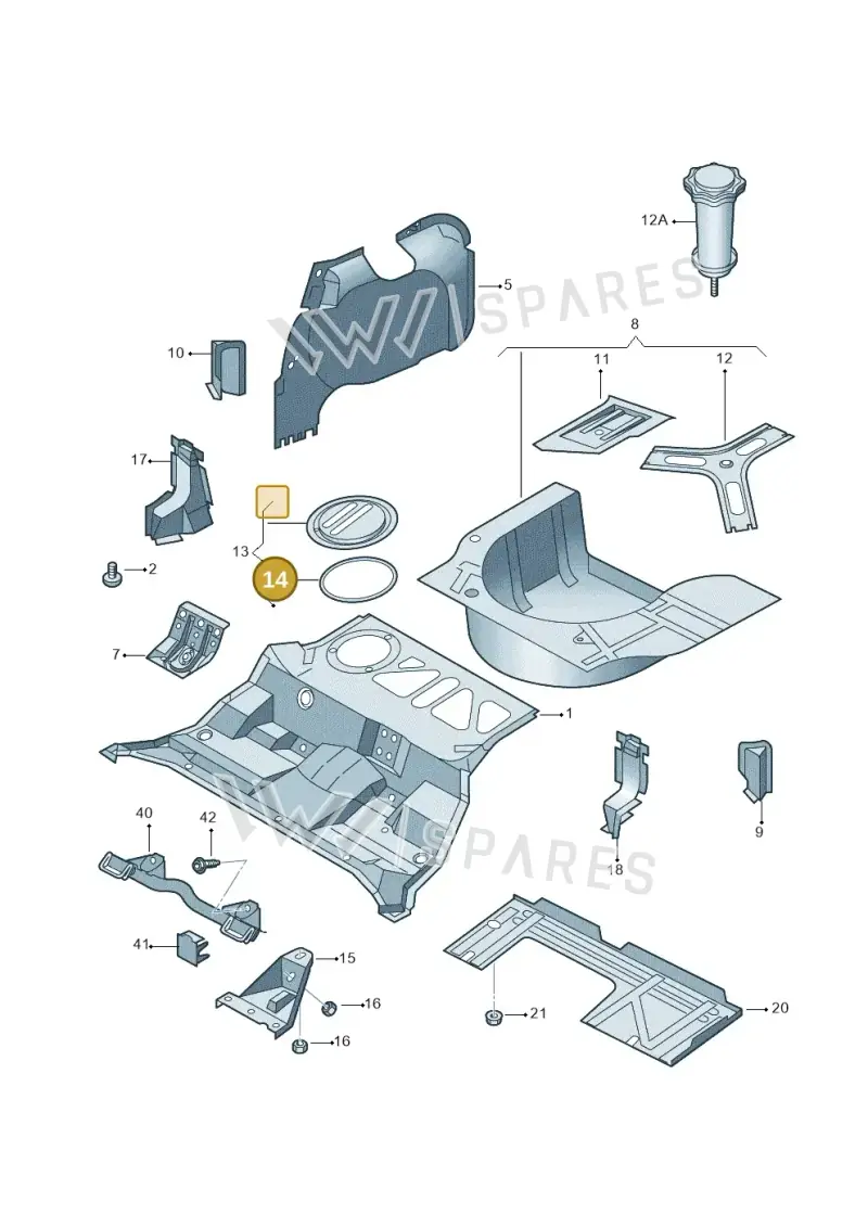 321803963 — Audi RS4 AV. QU. (2000-2001) diagram 156803500, position 14