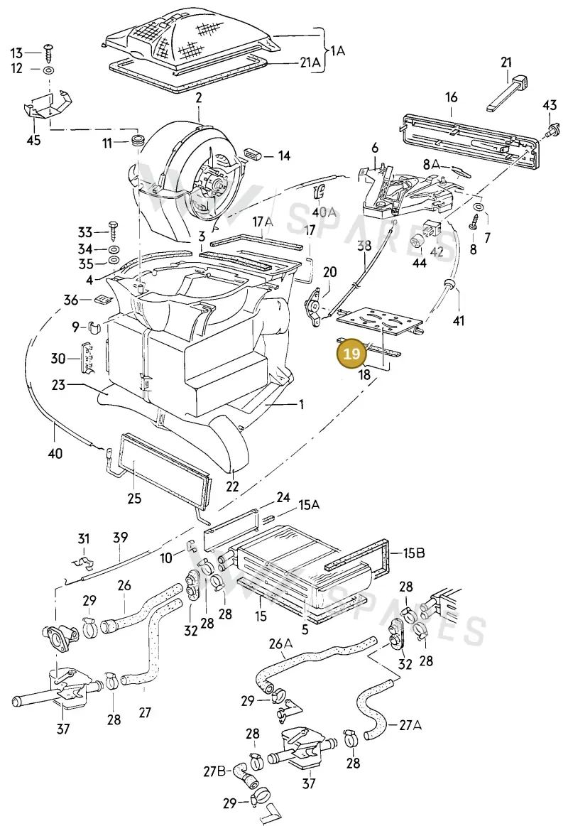 321819109 — Audi 4000 (1981-1984) diagram 003084000, position 19