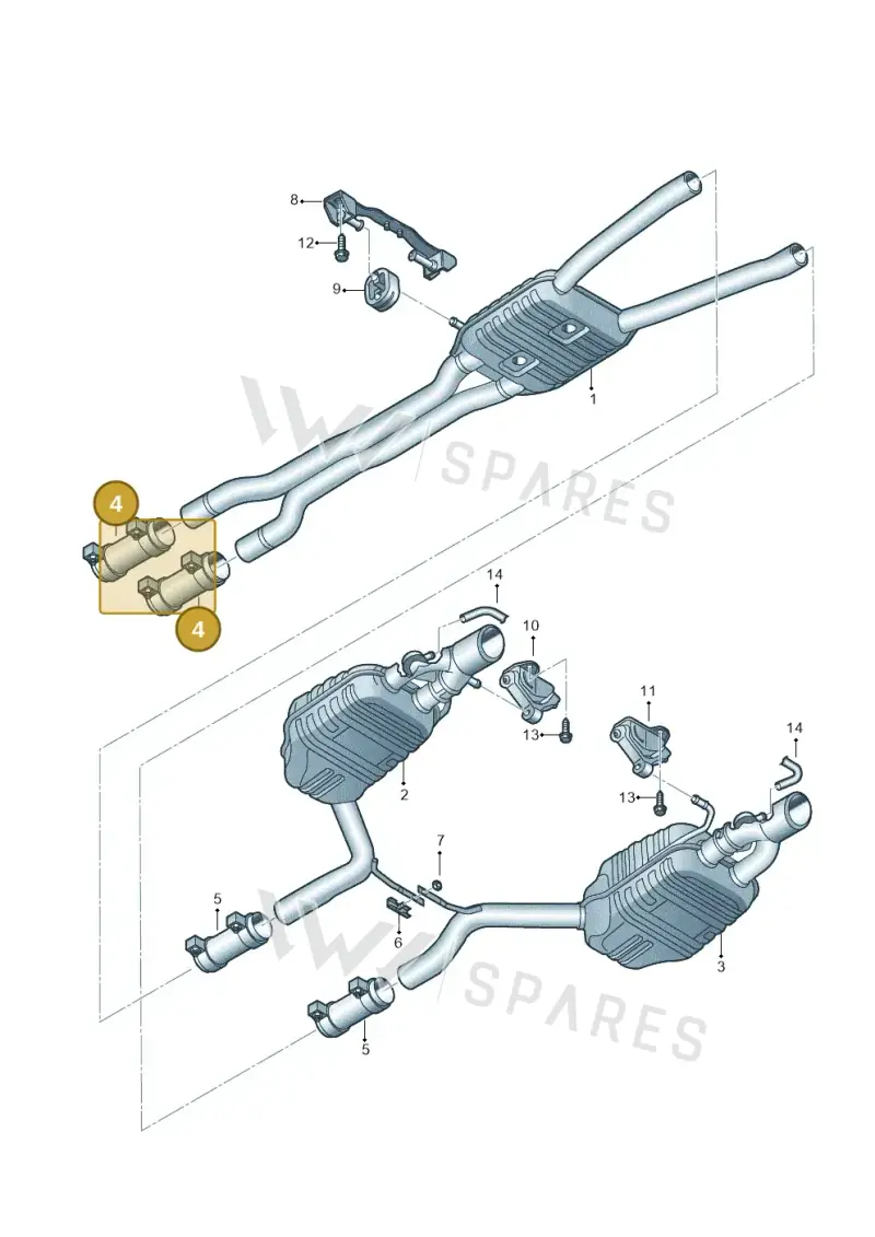 357253141A — Audi A4/S4/Av./qu.     05> (2005-) diagram 249253950, position 4