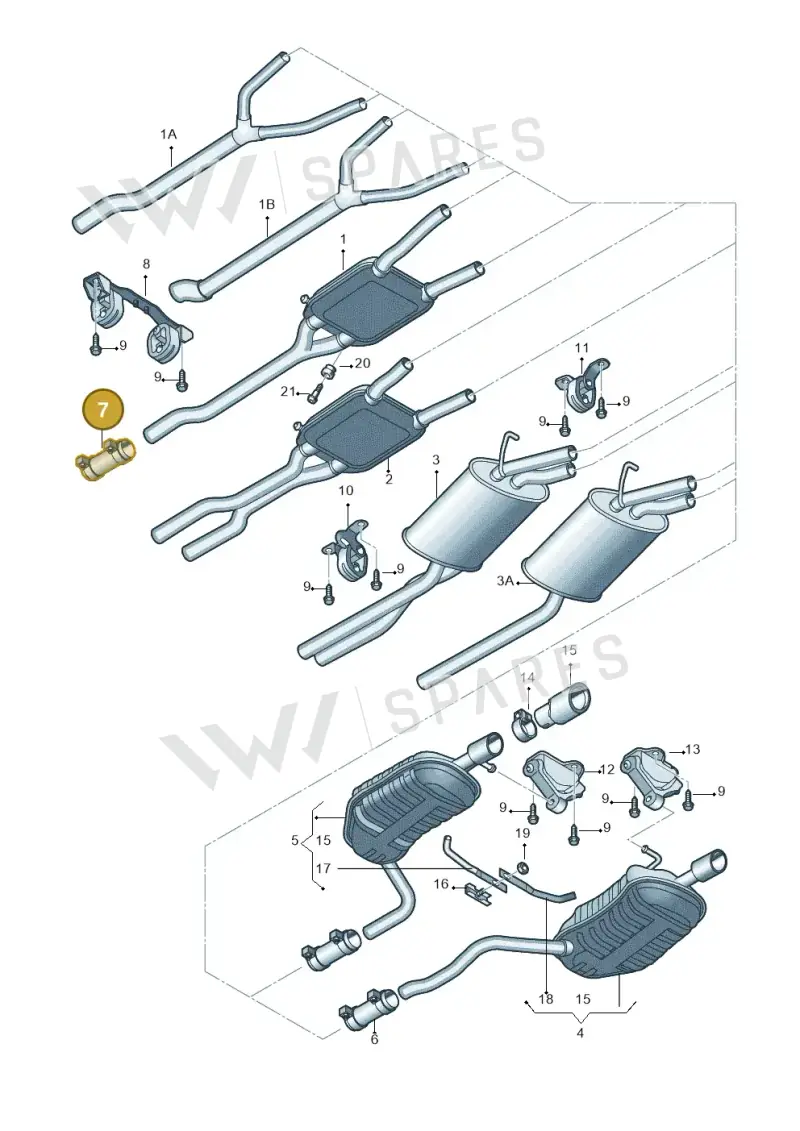 357253141A — Audi A4/S4 Cabrio./qu. 07> (2006-) diagram 249253900, position 7