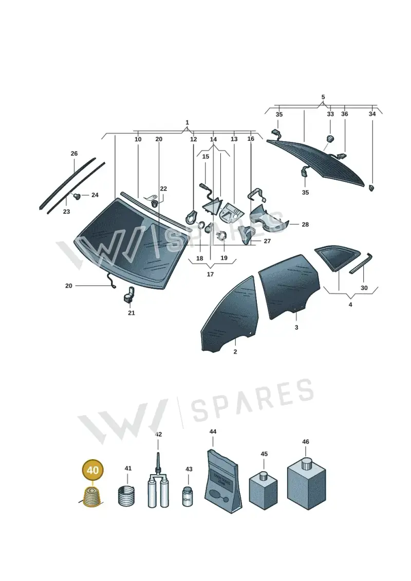 357853999B — Audi A5 Avant 2.0 (2024-) diagram 8wk845000, position 40