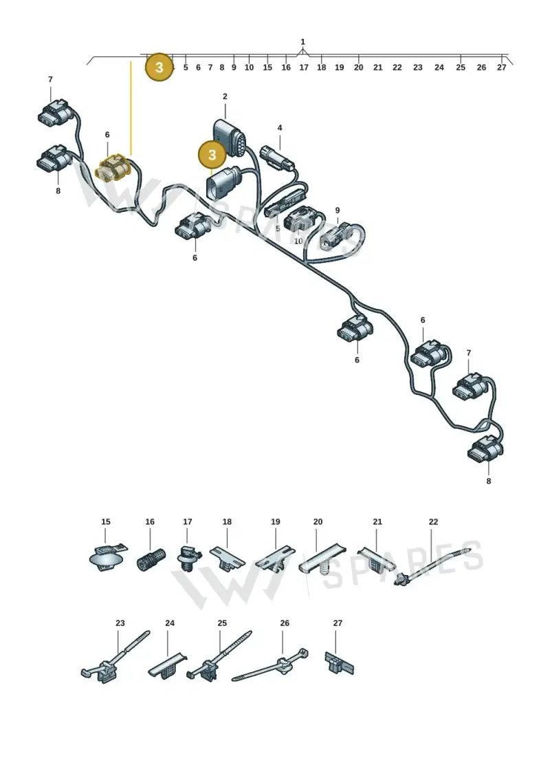 3B0973813 — Audi Q6 e-tron (2023-) diagram f5s972700, position 3
