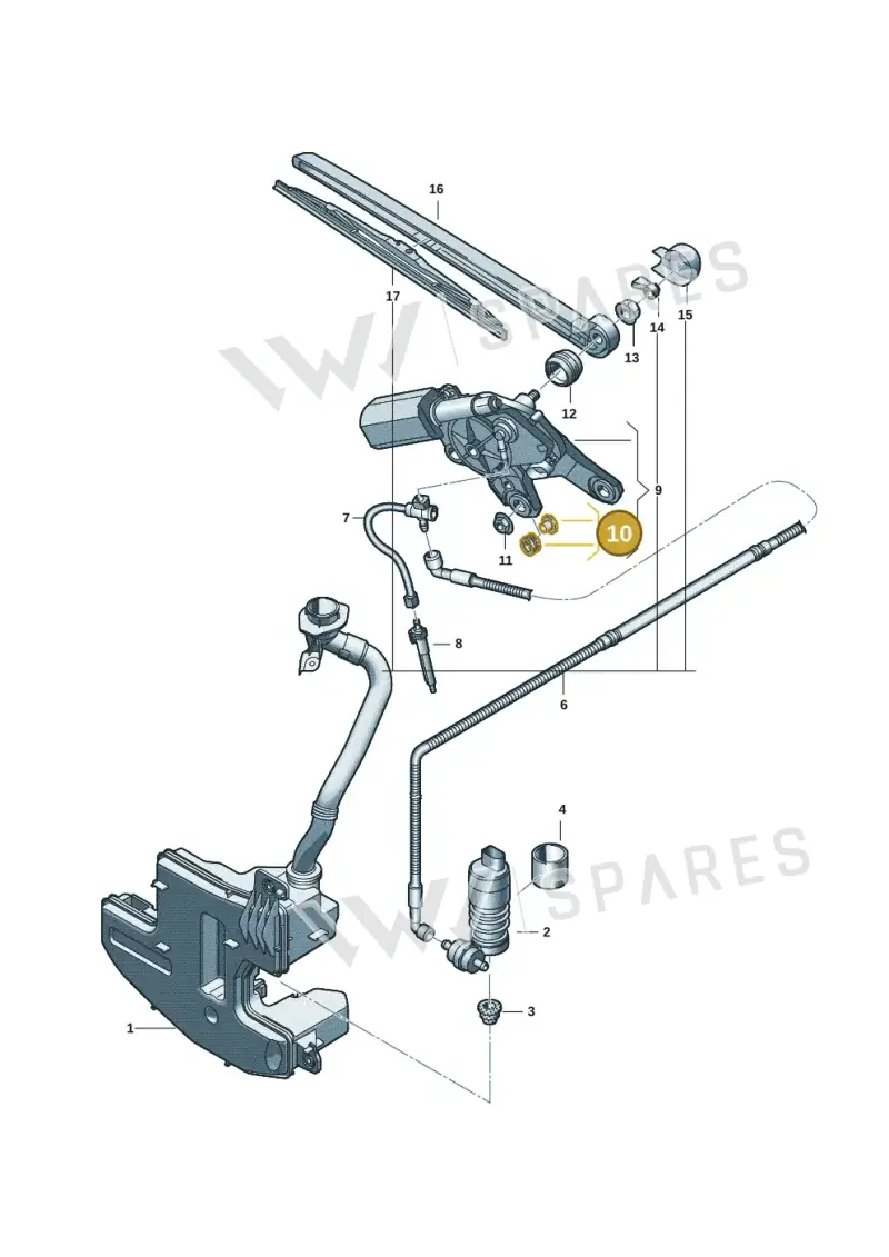 3B9998754 — Audi A5 Avant 2.0 (2024-) diagram f5s955030, position 10