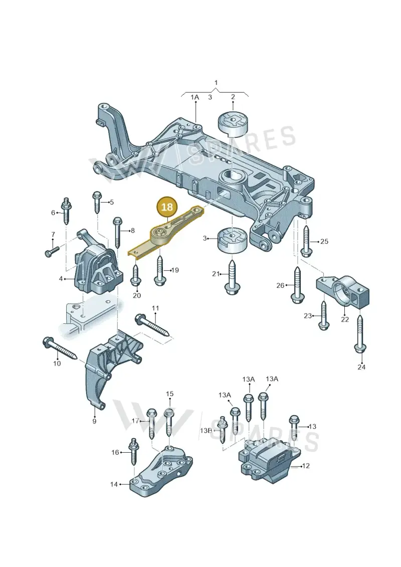 3C0199855M — Audi Q3 2.0 TDI (2014-2019) diagram 855199200, position 18