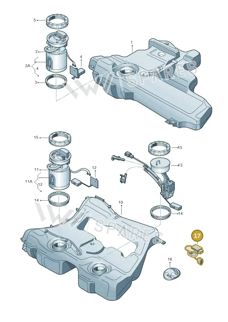 3C0906093A — Audi TTS Coupe 2.0 (2010-2014) diagram 229919400, position 17