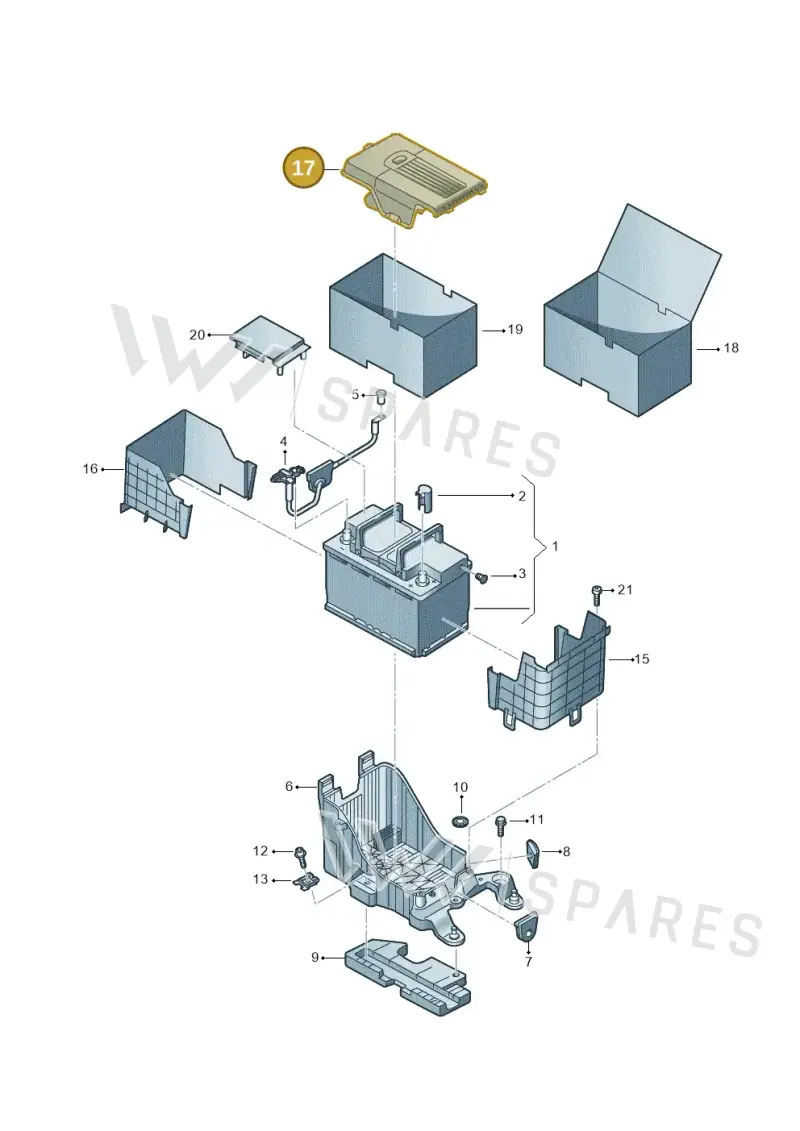 3C0915443A — Audi Q3 1.4 (2016-) diagram 728915000, position 17