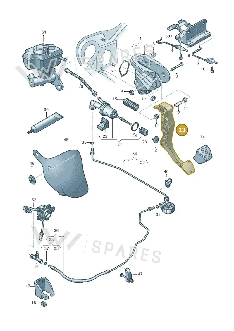 3C2721318A — Audi Q3 2.0 TDI (2014-2019) diagram 855721300, position 13
